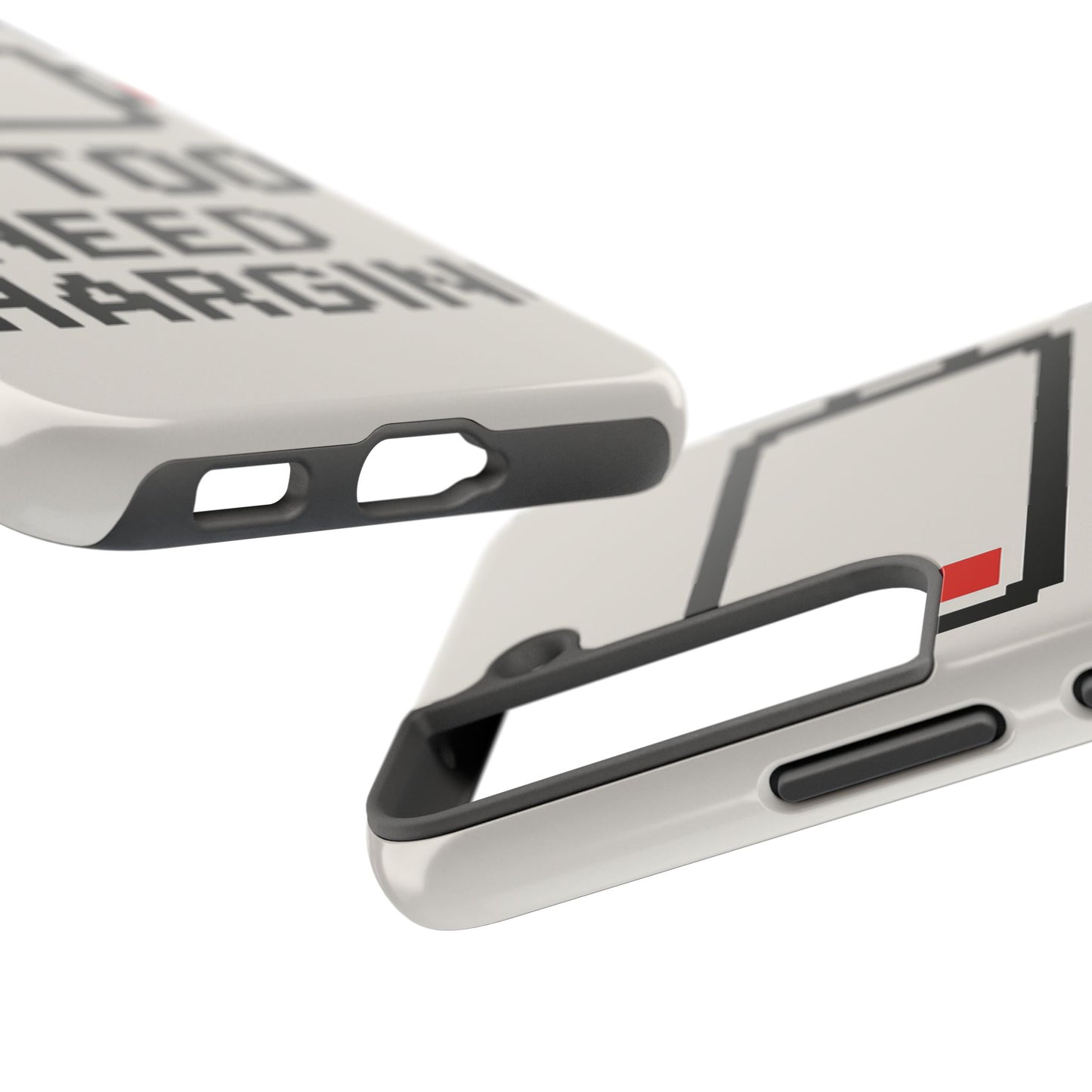 Funny Tough Phone Case - 'Me Too Need Charging'