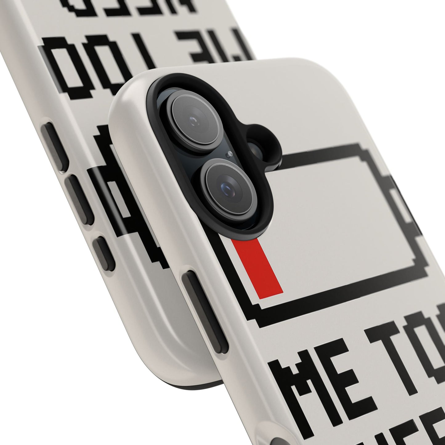 Funny Tough Phone Case - 'Me Too Need Charging'