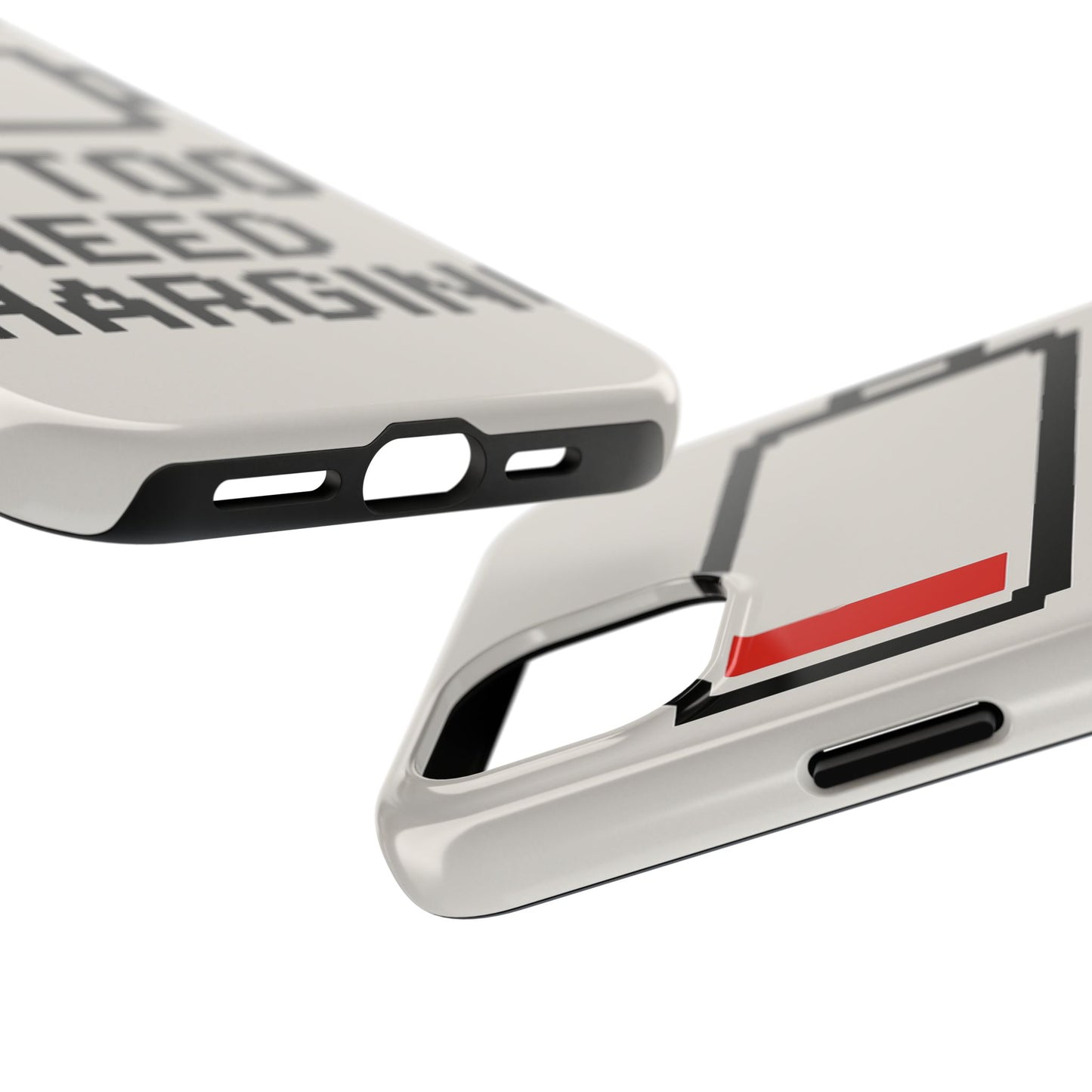 Funny Tough Phone Case - 'Me Too Need Charging'