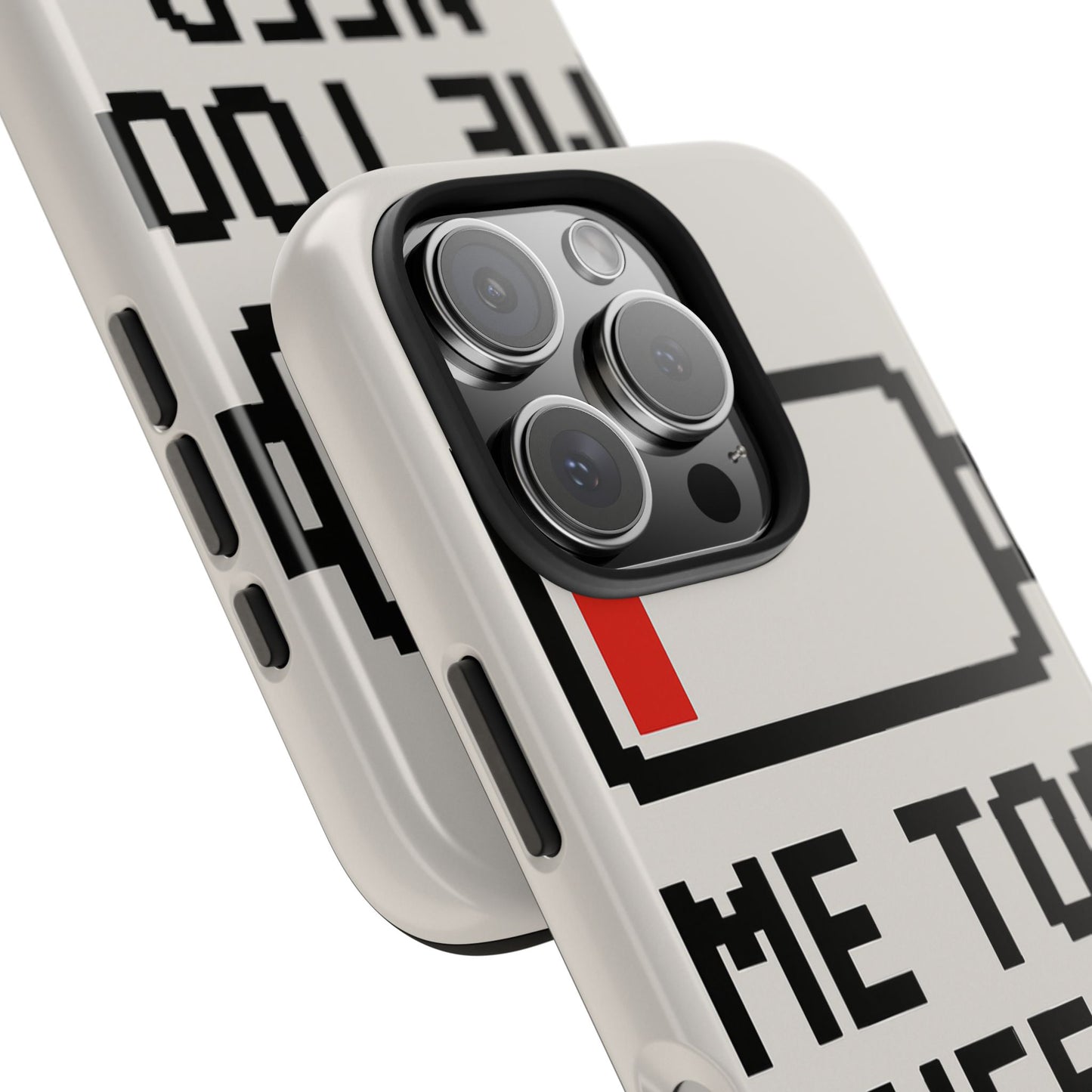 Funny Tough Phone Case - 'Me Too Need Charging'