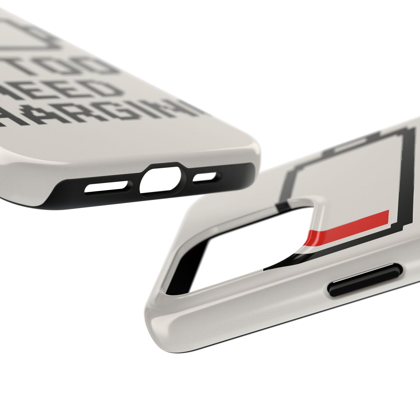 Funny Tough Phone Case - 'Me Too Need Charging'