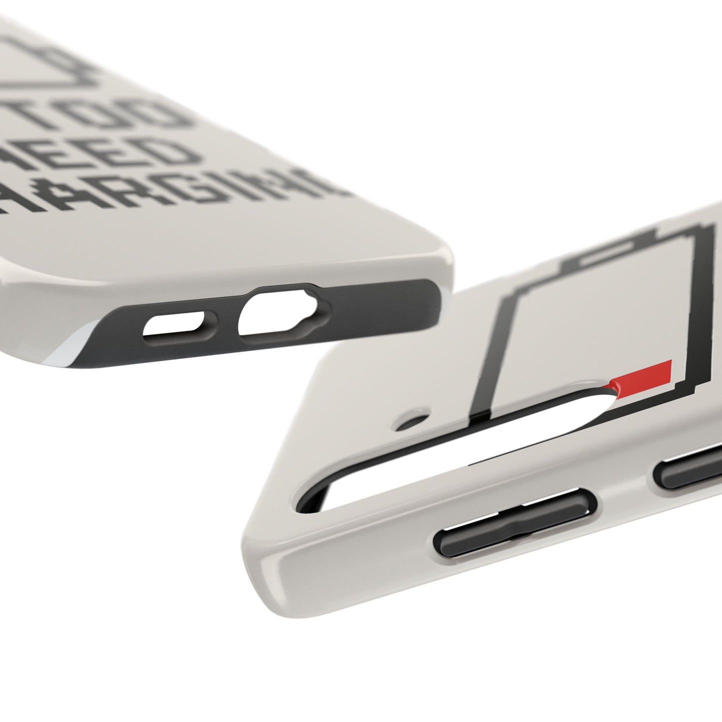 Funny Tough Phone Case - 'Me Too Need Charging'