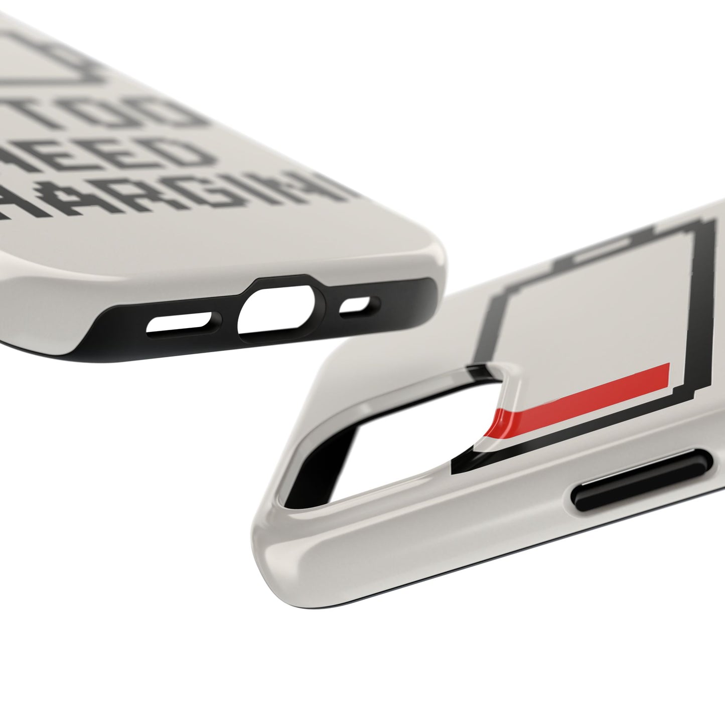 Funny Tough Phone Case - 'Me Too Need Charging'
